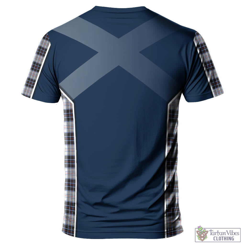 Tartan Vibes Clothing MacRae Dress Modern Tartan T-Shirt with Family Crest and Scottish Thistle Vibes Sport Style