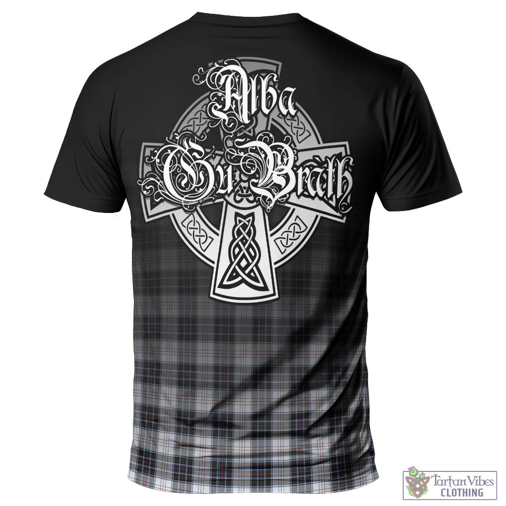 Tartan Vibes Clothing MacRae Dress Modern Tartan T-Shirt Featuring Alba Gu Brath Family Crest Celtic Inspired