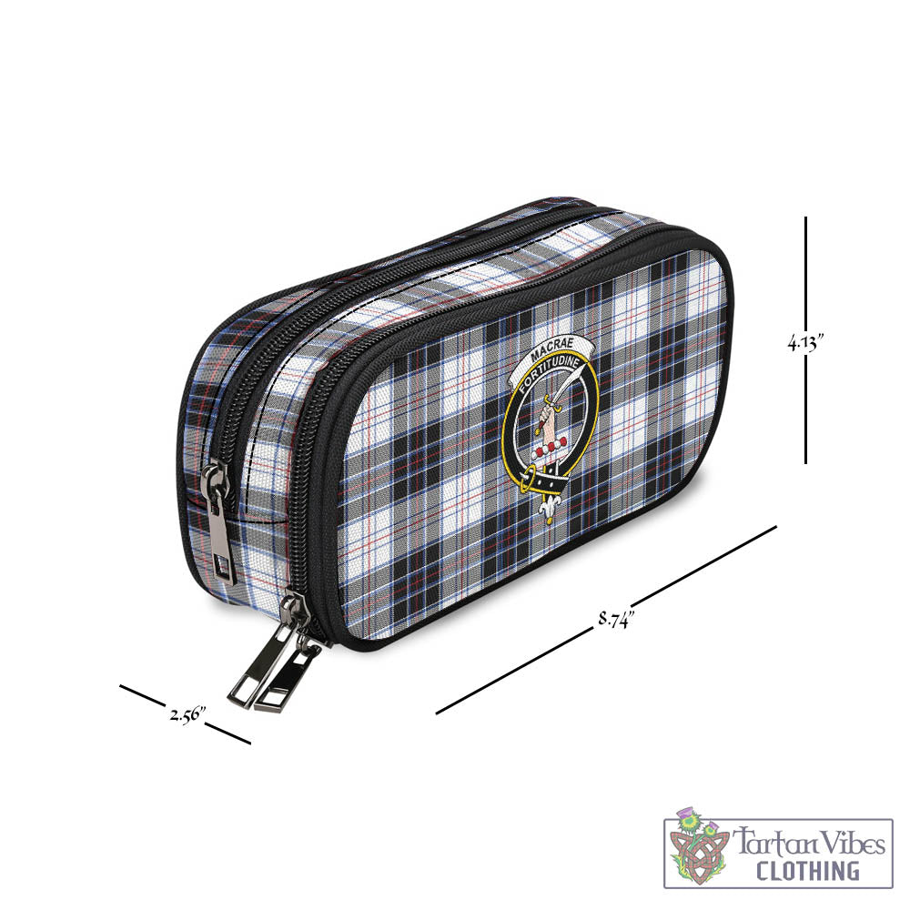 Tartan Vibes Clothing MacRae Dress Modern Tartan Pen and Pencil Case with Family Crest