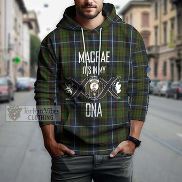 MacRae Hunting Tartan Hoodie with Family Crest DNA In Me Style