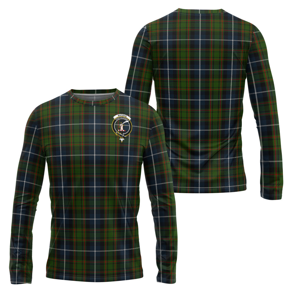macrae-hunting-tartan-long-sleeve-t-shirt-with-family-crest