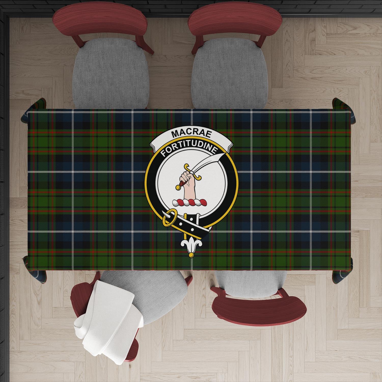 macrae-hunting-tatan-tablecloth-with-family-crest