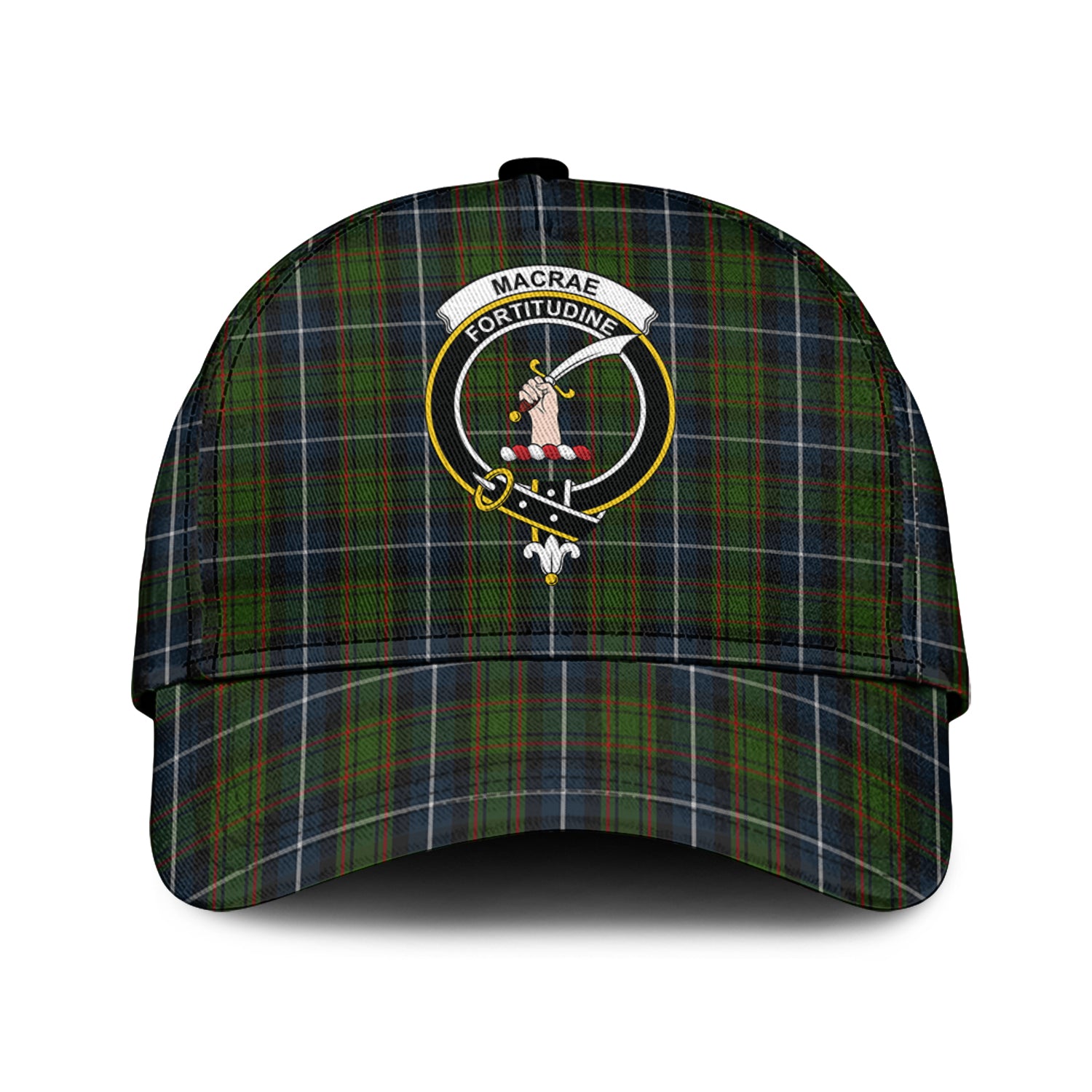 macrae-hunting-tartan-classic-cap-with-family-crest