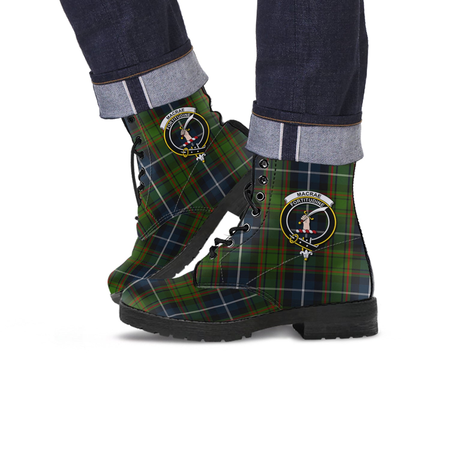macrae-hunting-tartan-leather-boots-with-family-crest