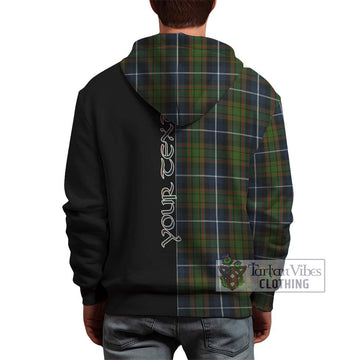 MacRae Hunting Tartan Hoodie with Family Crest and Half Of Me Style