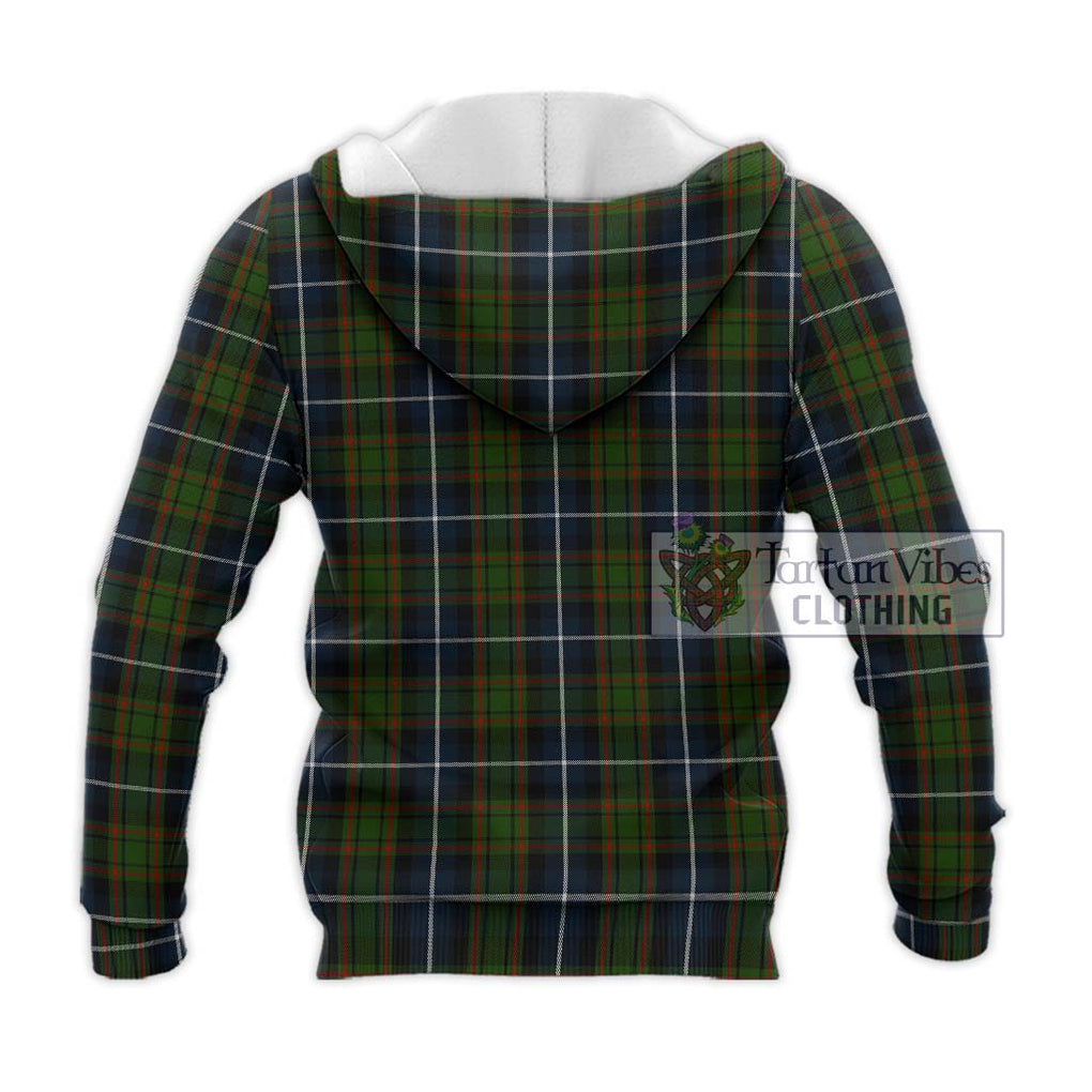 MacRae Hunting Tartan Knitted Hoodie with Family Crest DNA In Me Style - Tartanvibesclothing Shop