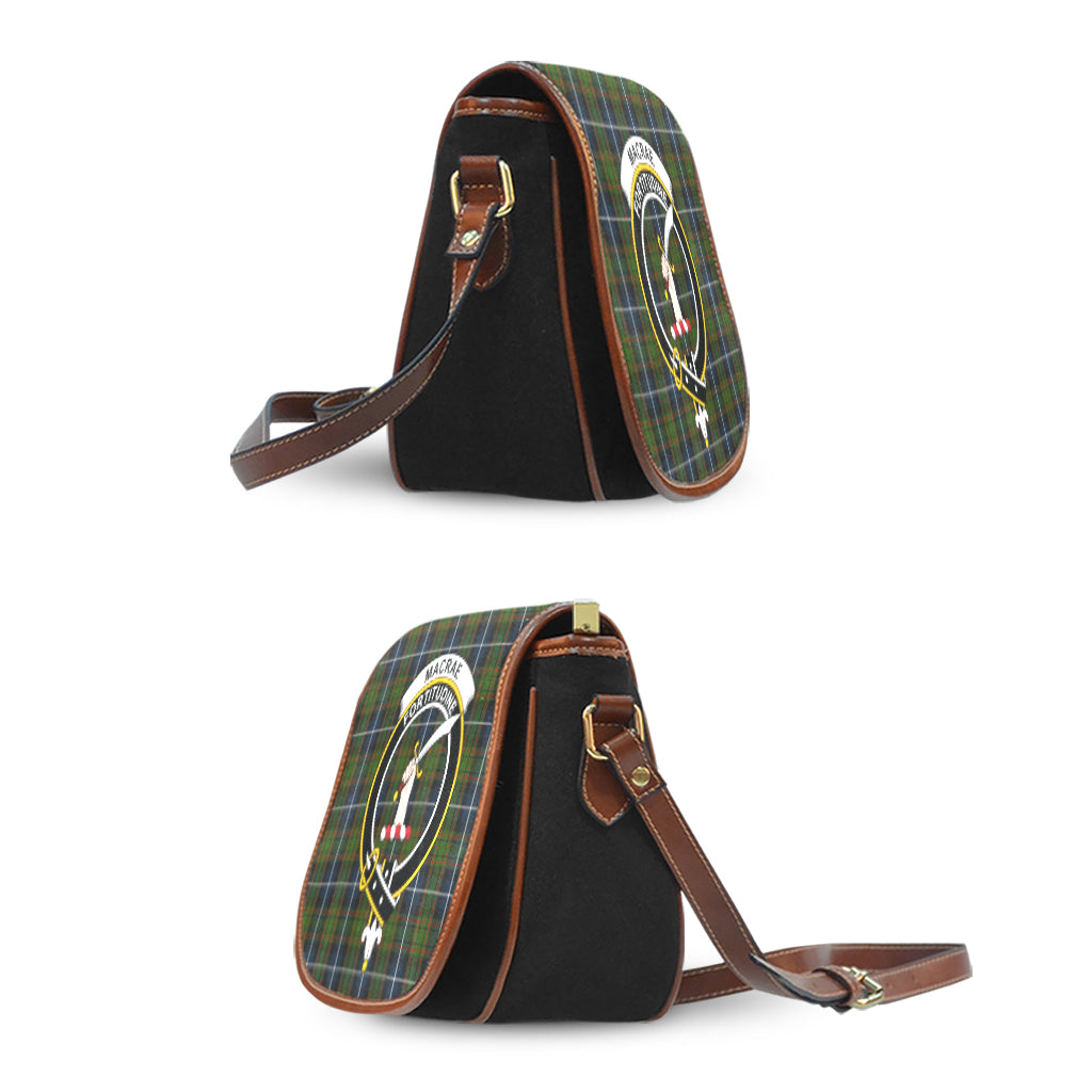 macrae-hunting-tartan-saddle-bag-with-family-crest