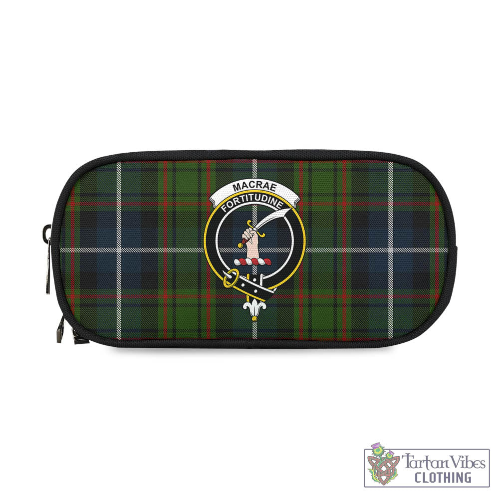 Tartan Vibes Clothing MacRae Hunting Tartan Pen and Pencil Case with Family Crest
