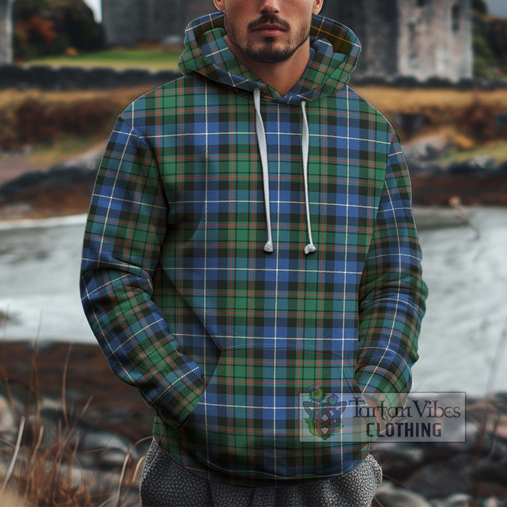 MacRae Hunting Ancient Tartan Cotton Hoodie Pullover Hoodie XS - Tartan Vibes Clothing