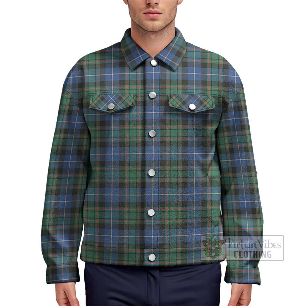 MacRae Hunting Ancient Tartan Unisex Lapel Cotton Jacket Unisex - Tartan Vibes Clothing