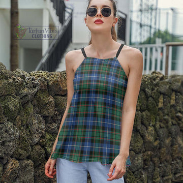 MacRae Hunting Ancient Tartan Loose Halter Neck Camisole