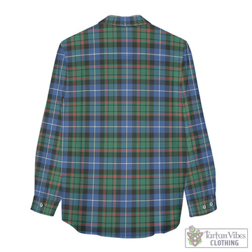 MacRae Hunting Ancient Tartan Women's Casual Shirt with Family Crest