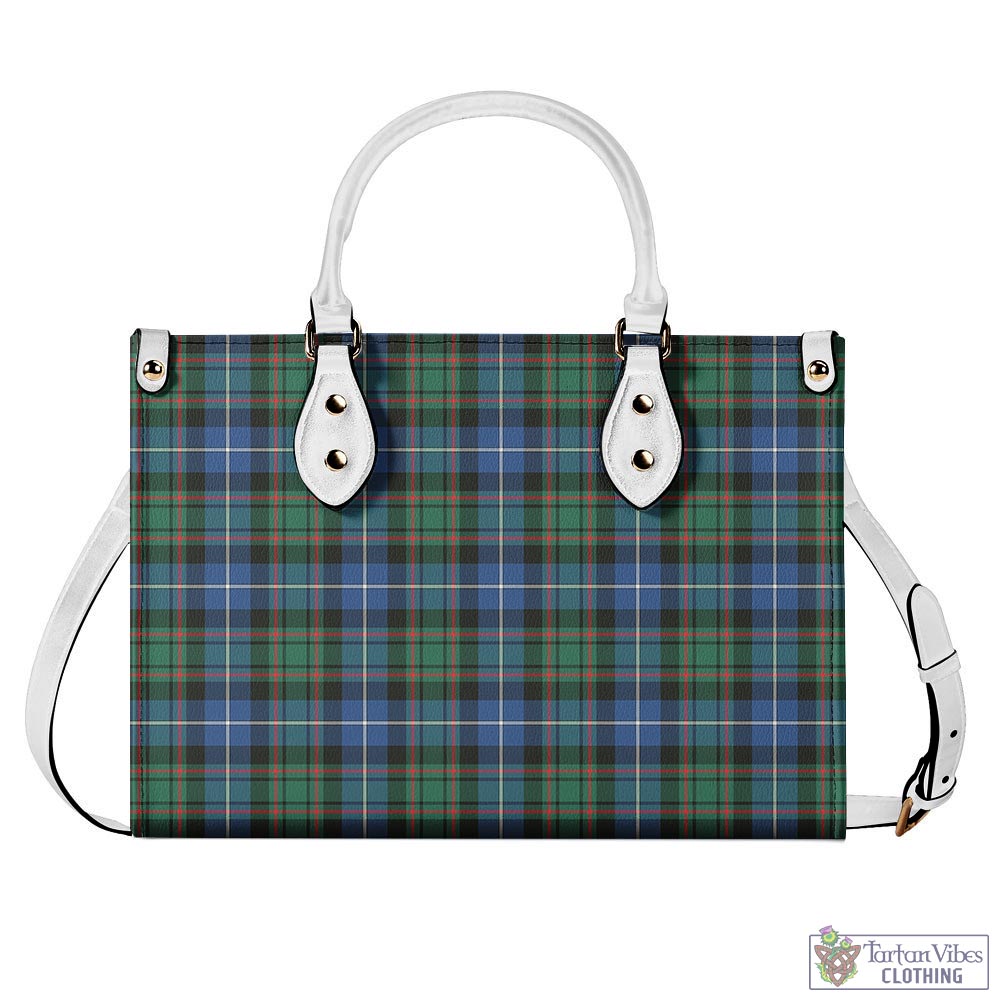 Tartan Vibes Clothing MacRae Hunting Ancient Tartan Luxury Leather Handbags