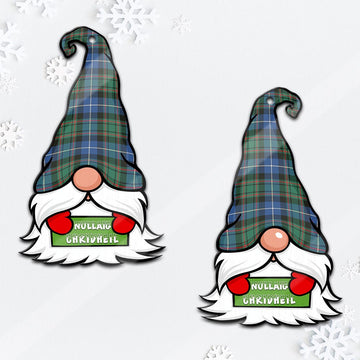 MacRae Hunting Ancient Gnome Christmas Ornament with His Tartan Christmas Hat