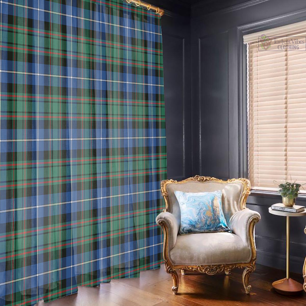 MacRae Hunting Ancient Tartan Window Curtain