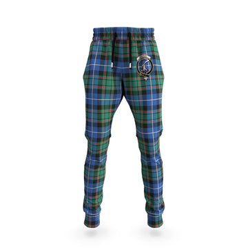 MacRae Hunting Ancient Tartan Joggers Pants with Family Crest