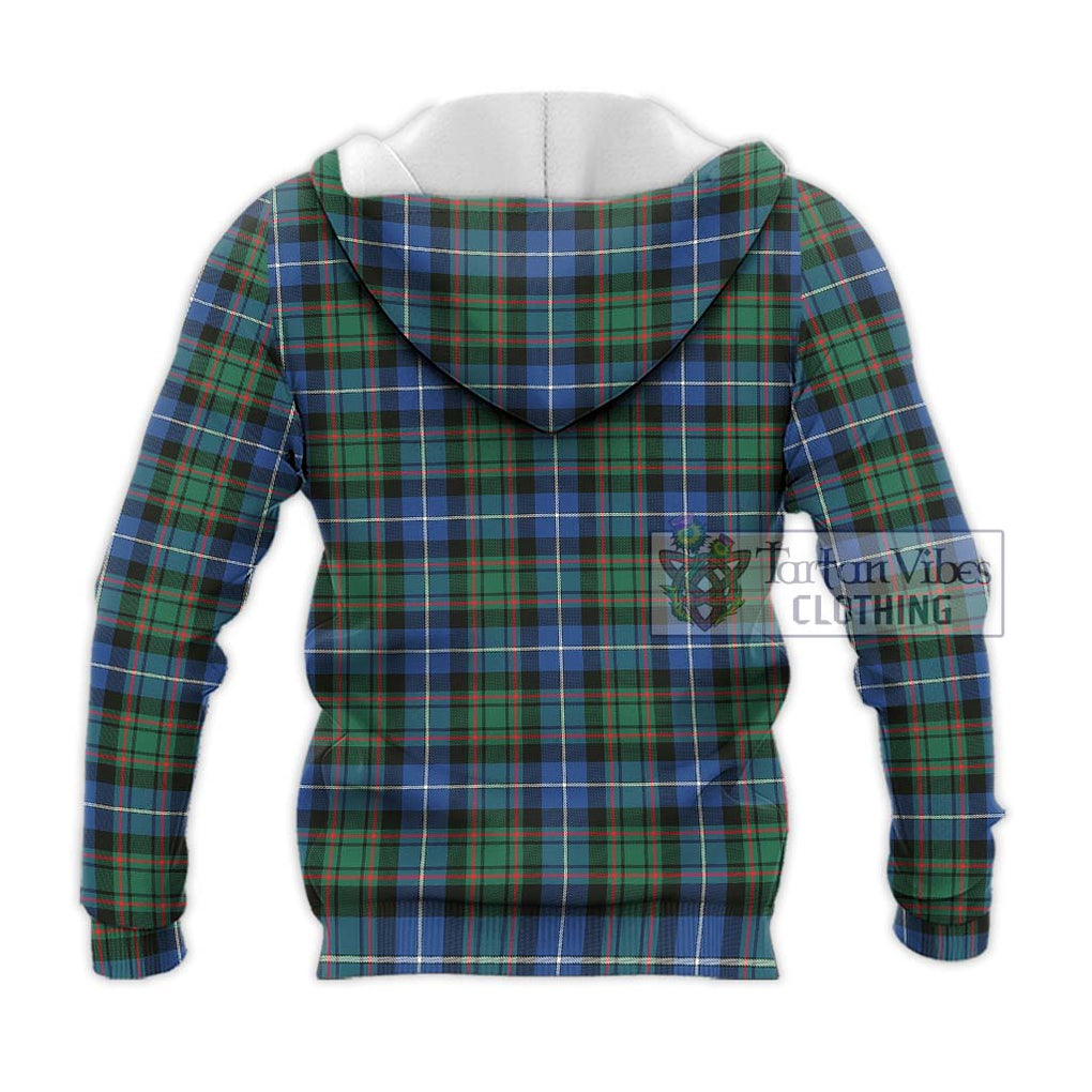 MacRae Hunting Ancient Tartan Knitted Hoodie with Family Crest DNA In Me Style - Tartanvibesclothing Shop