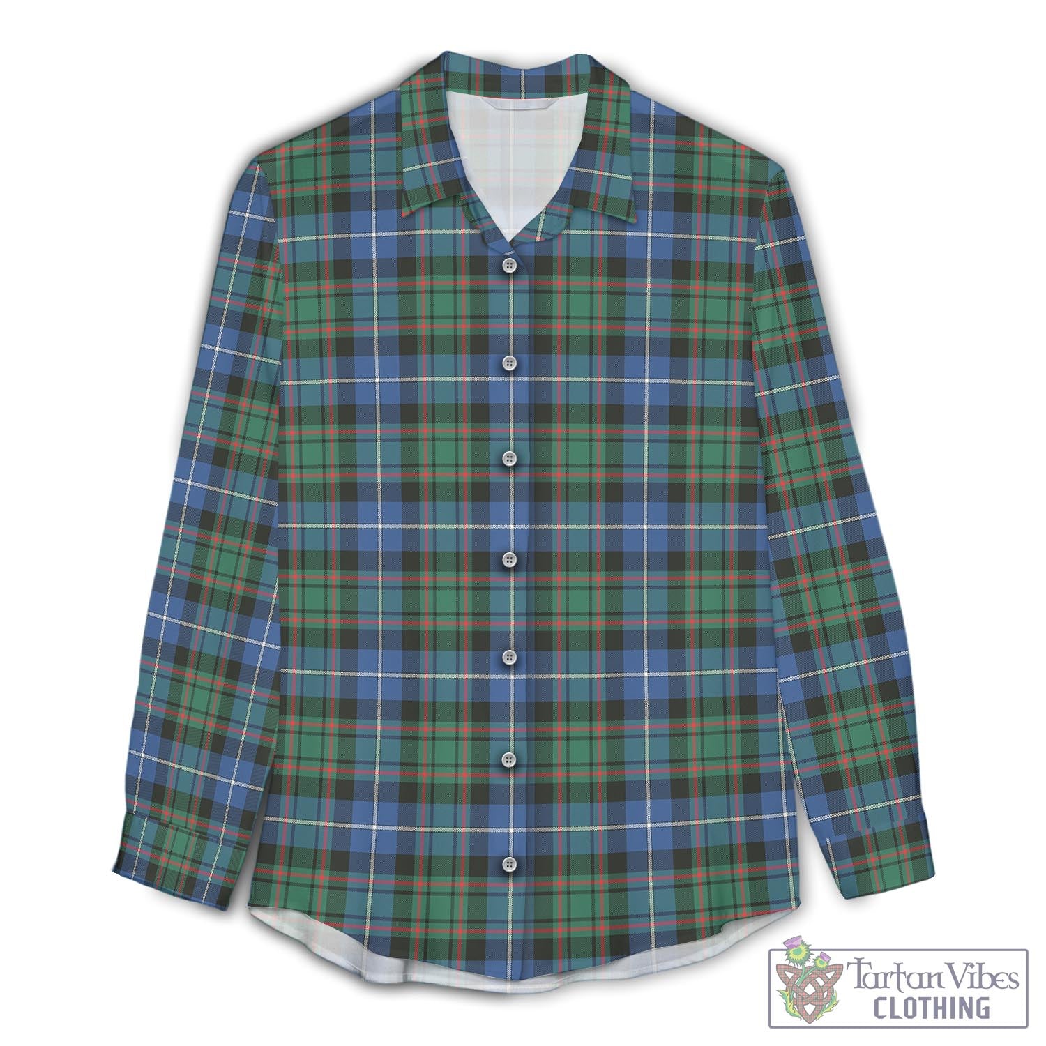 MacRae Hunting Ancient Tartan Womens Casual Shirt