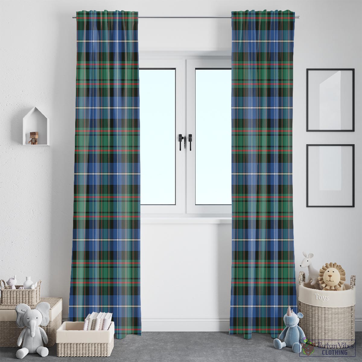 MacRae Hunting Ancient Tartan Window Curtain