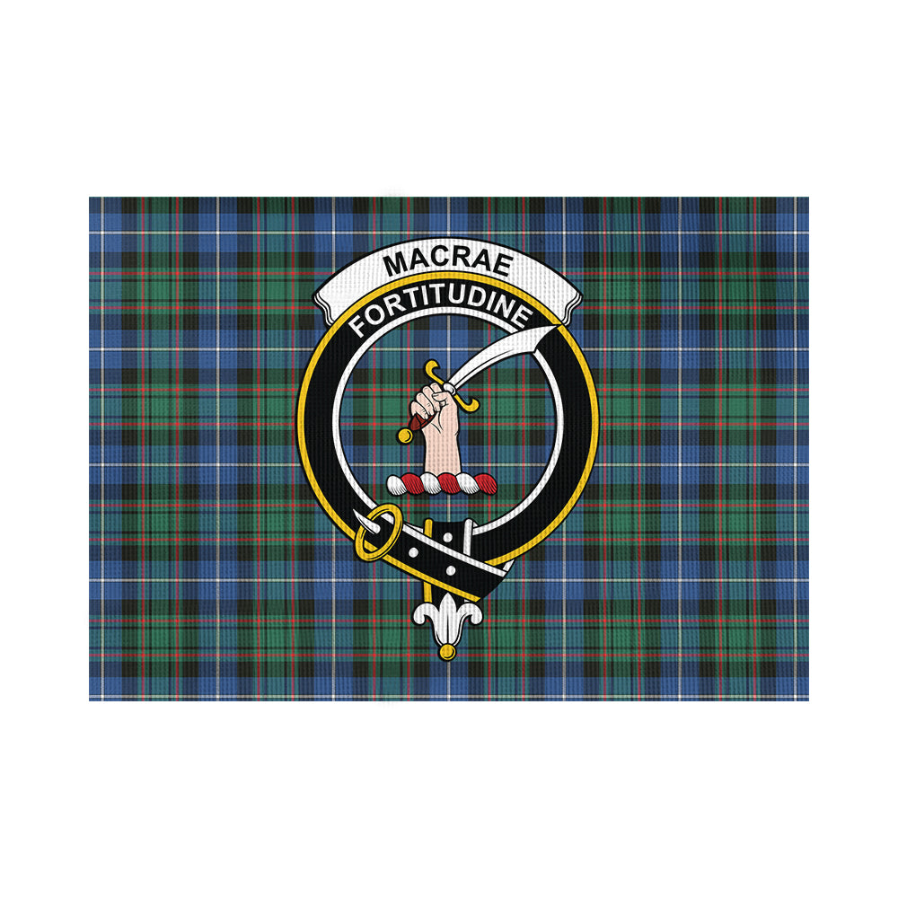 MacRae Hunting Ancient Tartan Flag with Family Crest - Tartan Vibes Clothing