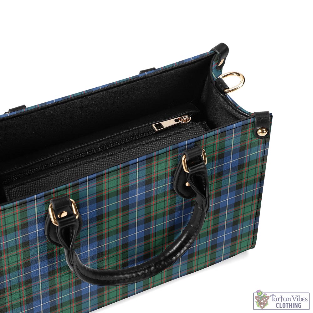 Tartan Vibes Clothing MacRae Hunting Ancient Tartan Luxury Leather Handbags