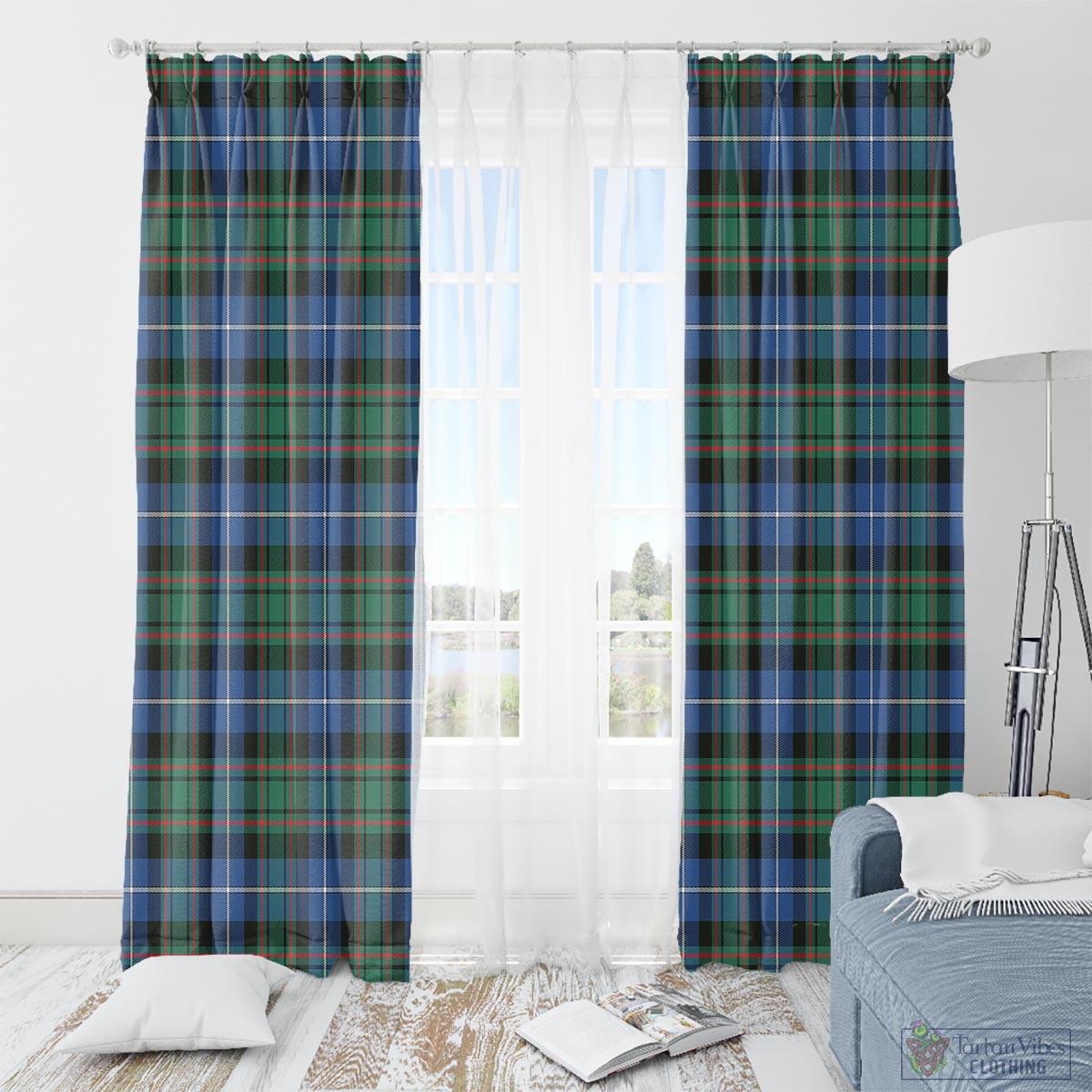 MacRae Hunting Ancient Tartan Window Curtain