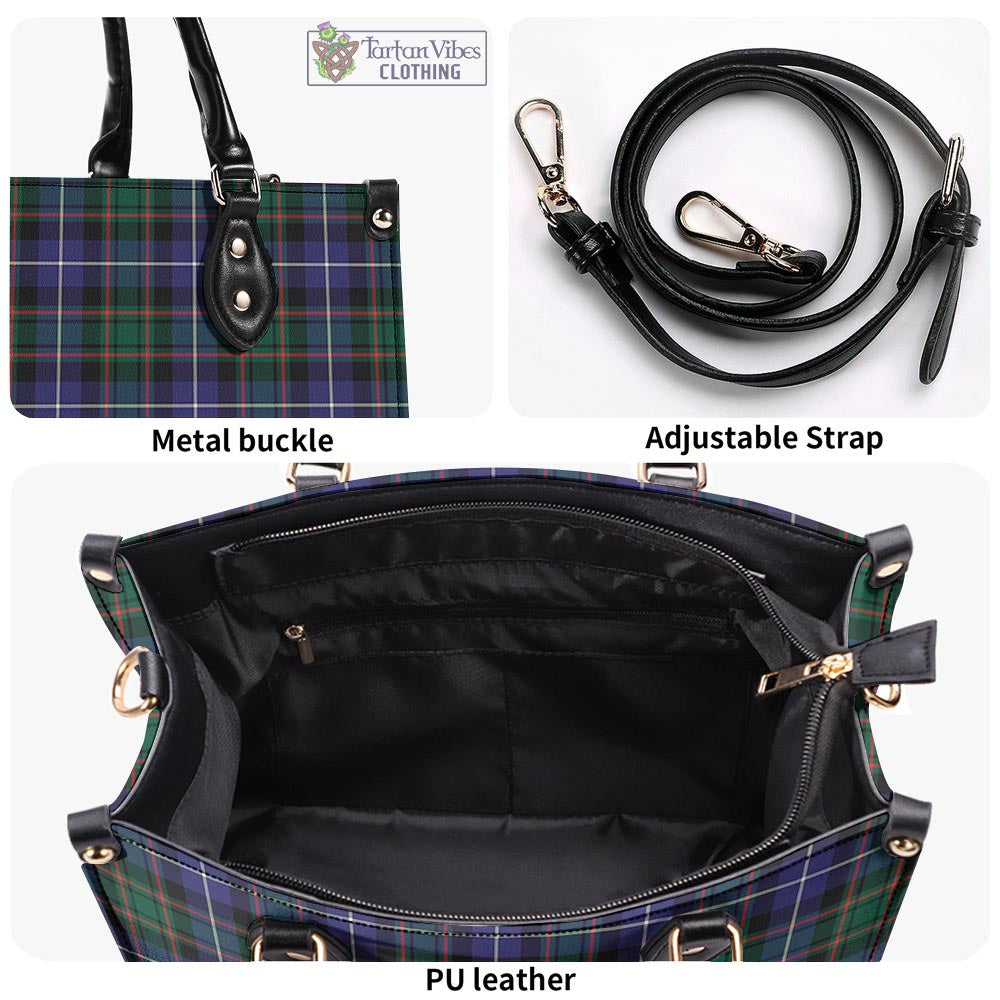 Tartan Vibes Clothing MacRae Hunting Modern Tartan Luxury Leather Handbags