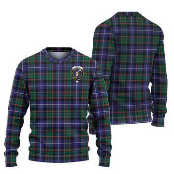 MacRae Hunting Modern Tartan Ugly Sweater with Family Crest