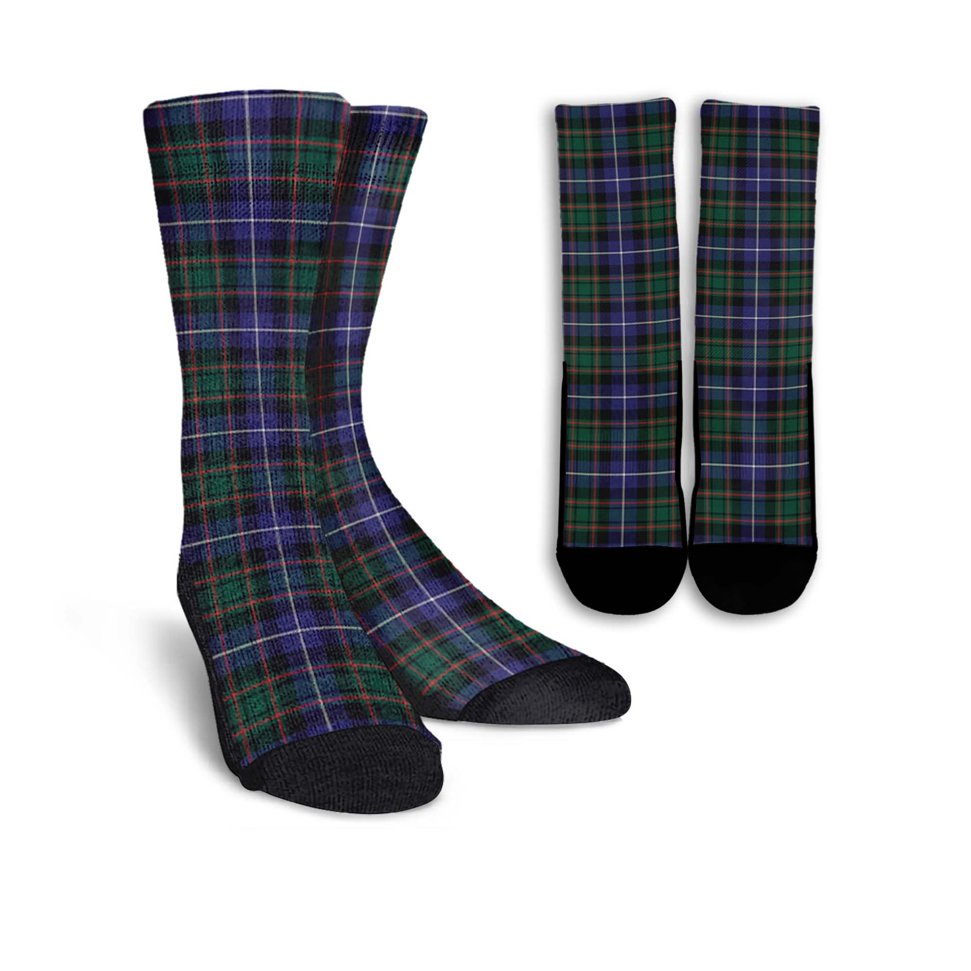 MacRae Hunting Modern Tartan Crew Socks - Tartanvibesclothing