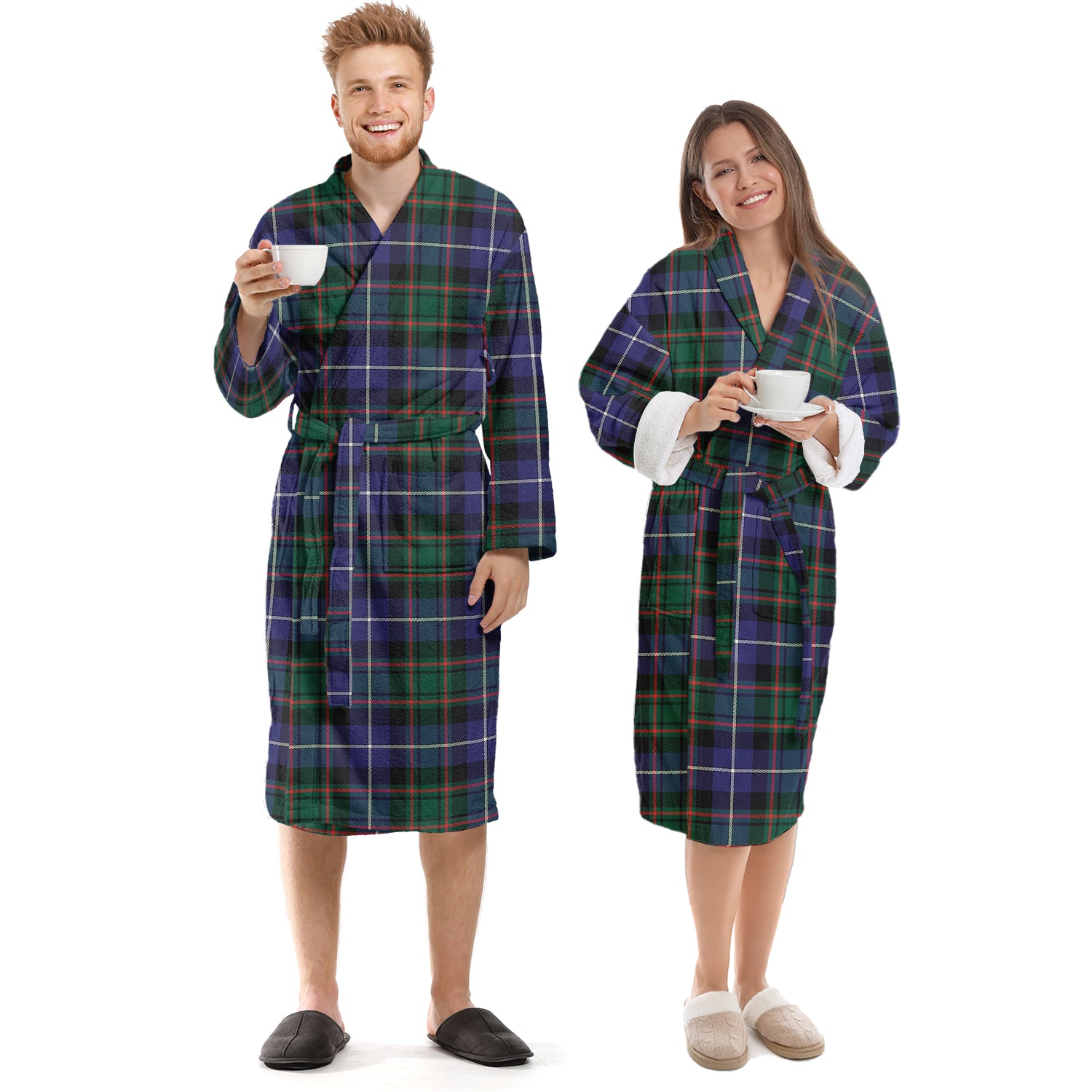 MacRae Hunting Modern Tartan Bathrobe Unisex S - Tartan Vibes Clothing