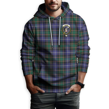 MacRae Hunting Modern Tartan Hoodie with Family Crest