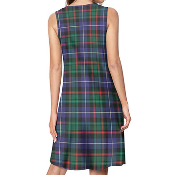 MacRae Hunting Modern Tartan Womens Casual Dresses