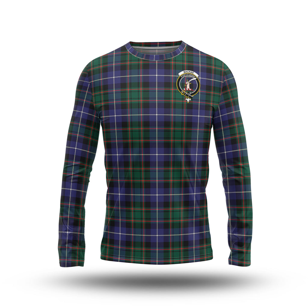 macrae-hunting-modern-tartan-long-sleeve-t-shirt-with-family-crest