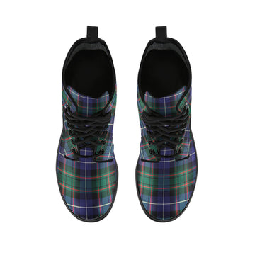 MacRae Hunting Modern Tartan Leather Boots