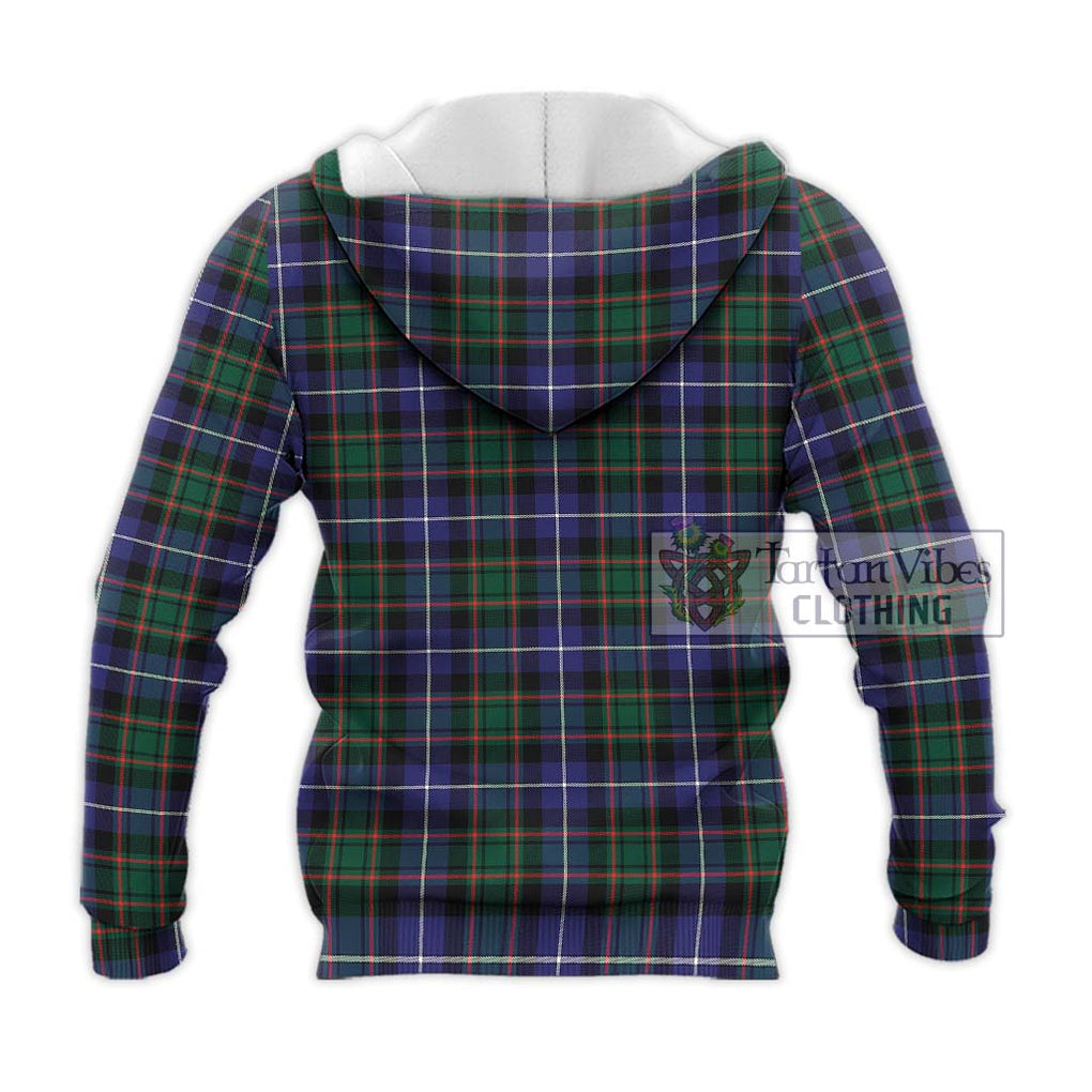 MacRae Hunting Modern Tartan Knitted Hoodie with Family Crest DNA In Me Style - Tartanvibesclothing Shop