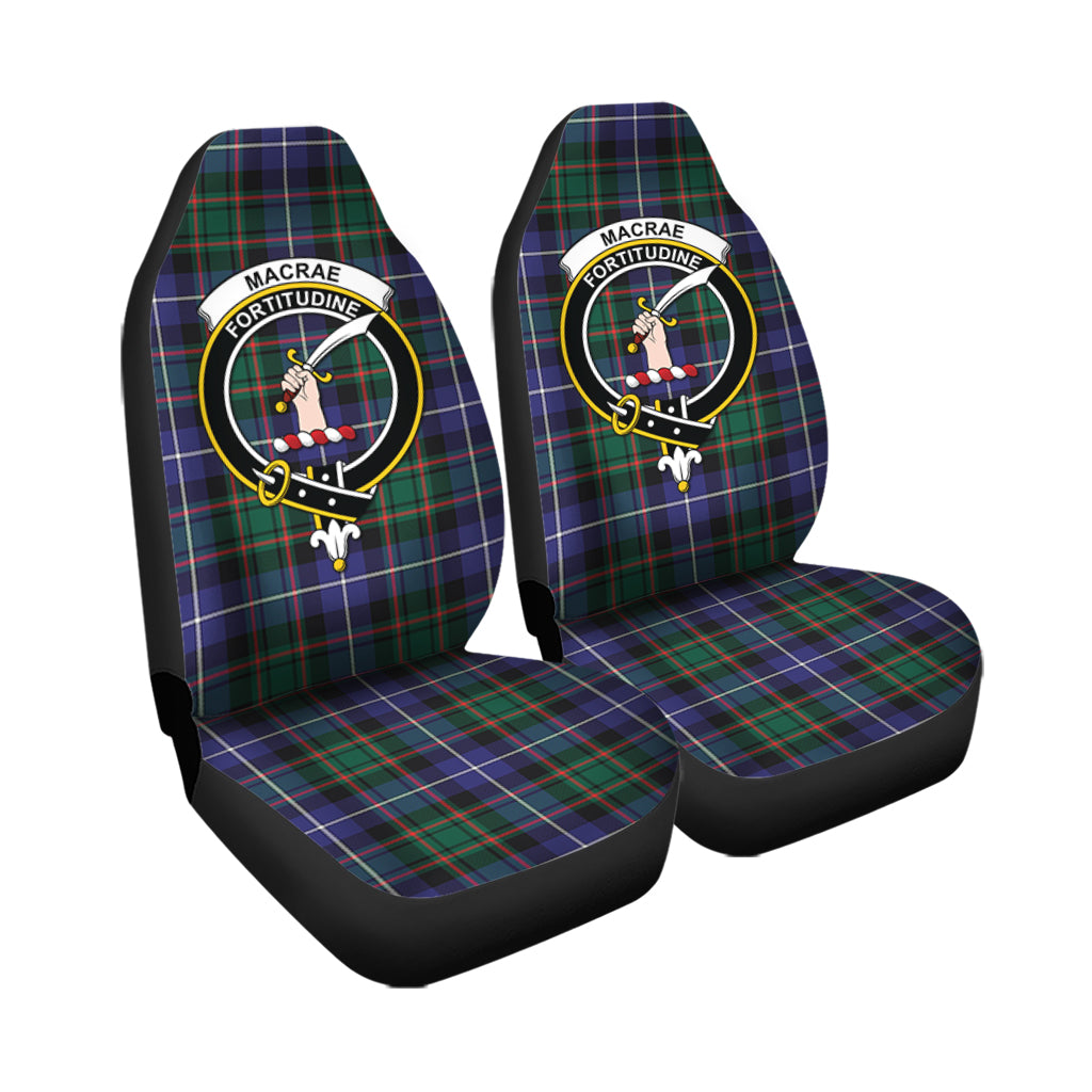 MacRae Hunting Modern Tartan Car Seat Cover with Family Crest - Tartanvibesclothing