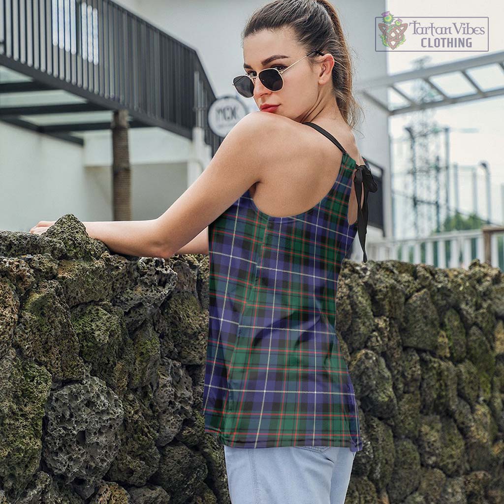 Tartan Vibes Clothing MacRae Hunting Modern Tartan Loose Halter Neck Camisole