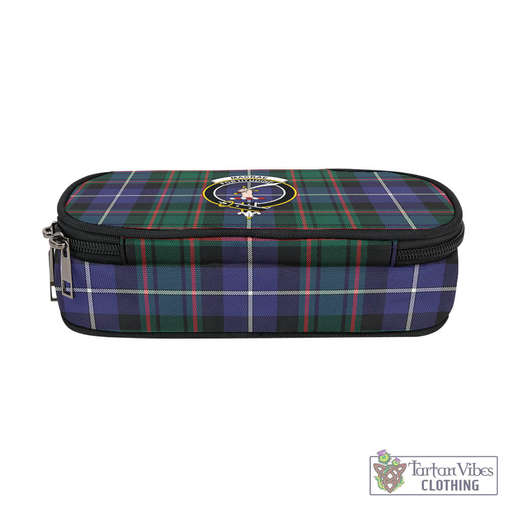 Tartan Vibes Clothing MacRae Hunting Modern Tartan Pen and Pencil Case with Family Crest