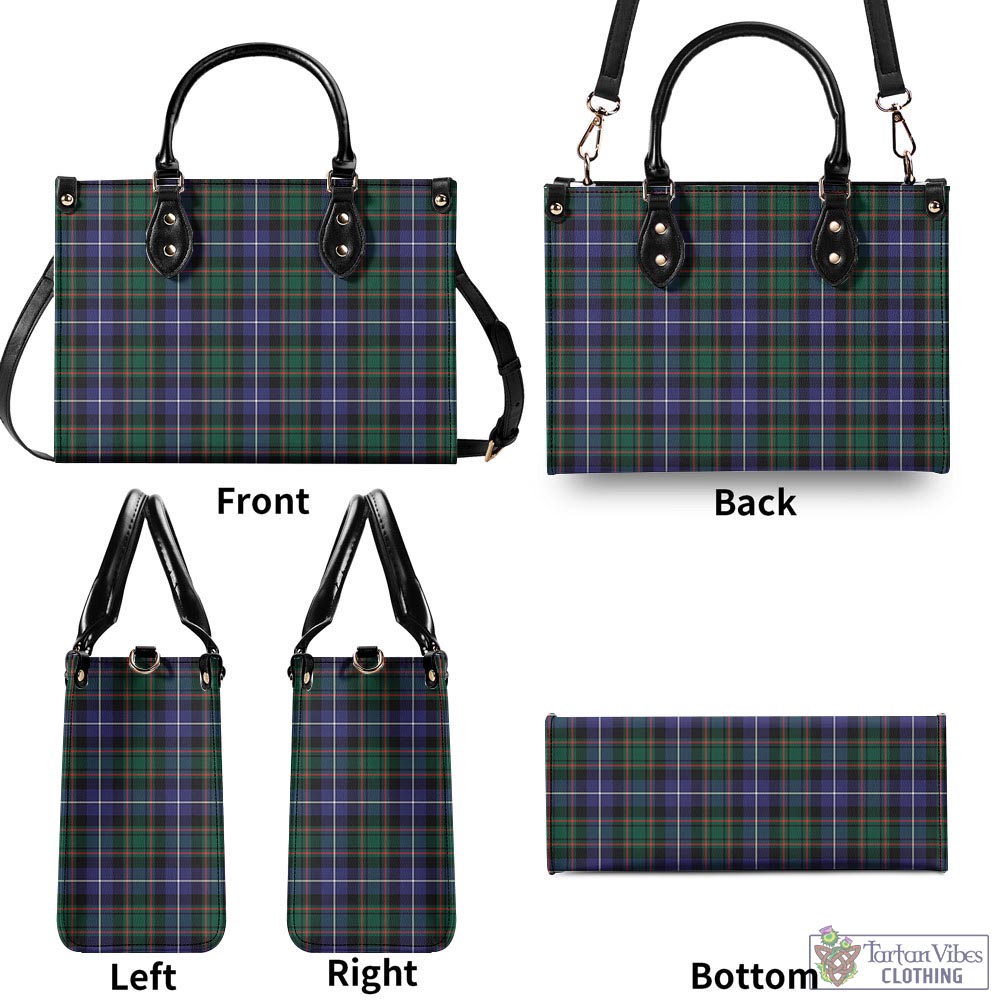 Tartan Vibes Clothing MacRae Hunting Modern Tartan Luxury Leather Handbags