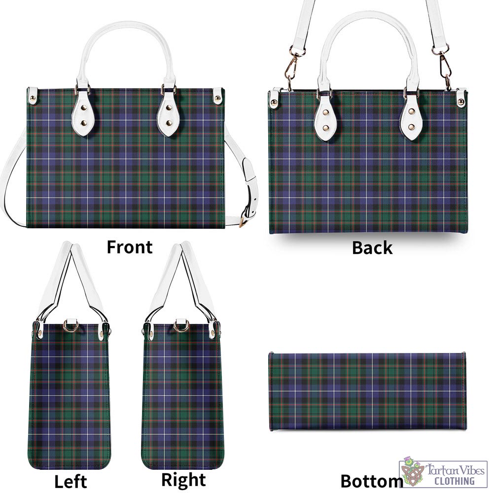 Tartan Vibes Clothing MacRae Hunting Modern Tartan Luxury Leather Handbags