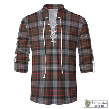 MacRae Hunting Weathered Tartan Men's Scottish Traditional Jacobite Ghillie Kilt Shirt