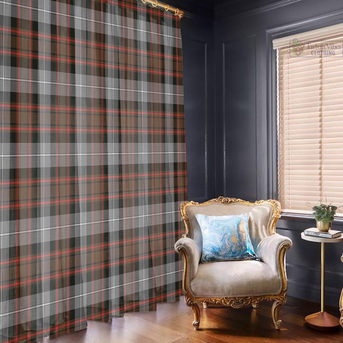 MacRae Hunting Weathered Tartan Window Curtain