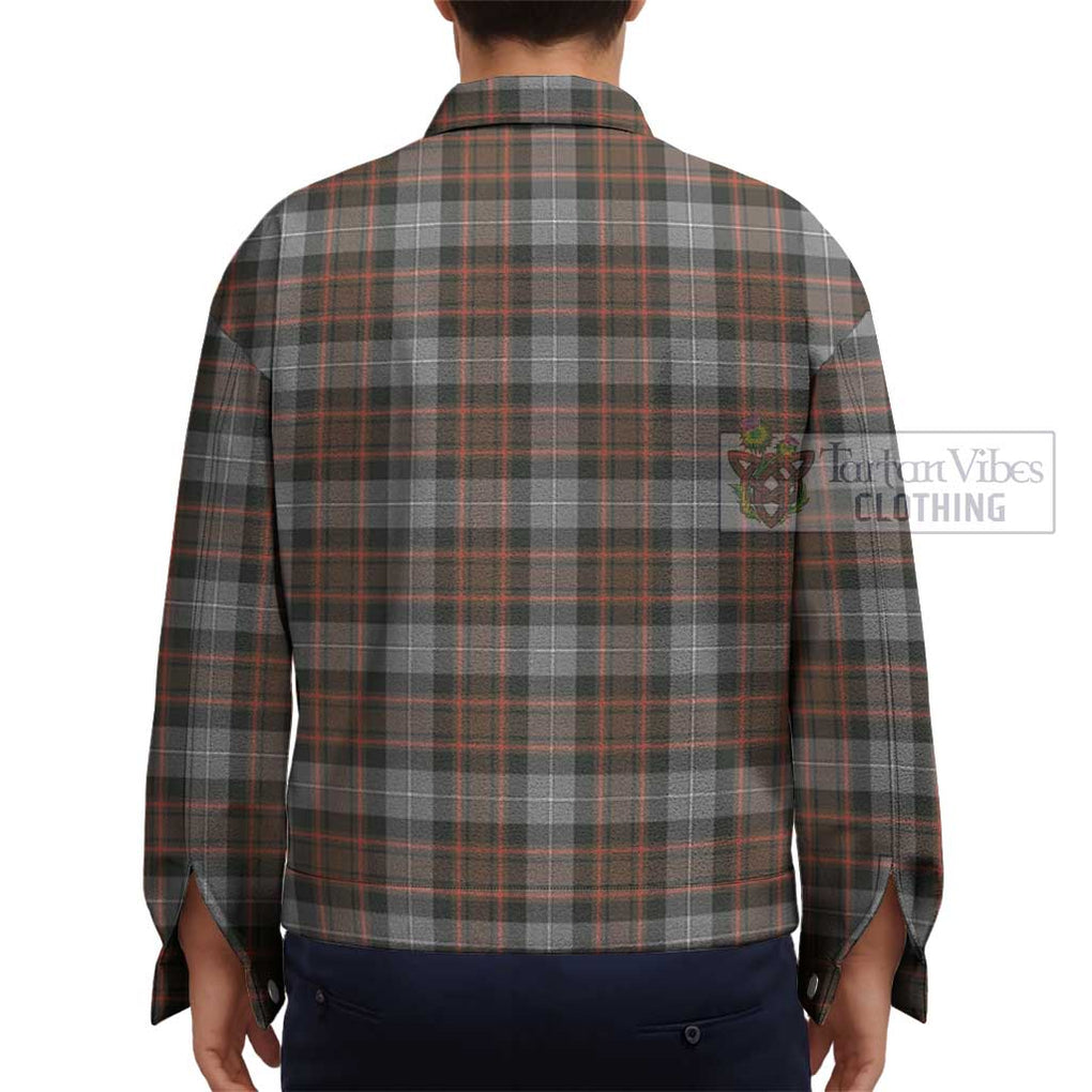 MacRae Hunting Weathered Tartan Unisex Lapel Cotton Jacket - Tartan Vibes Clothing