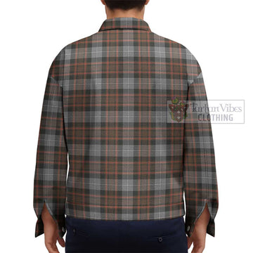 MacRae Hunting Weathered Tartan Unisex Lapel Cotton Jacket