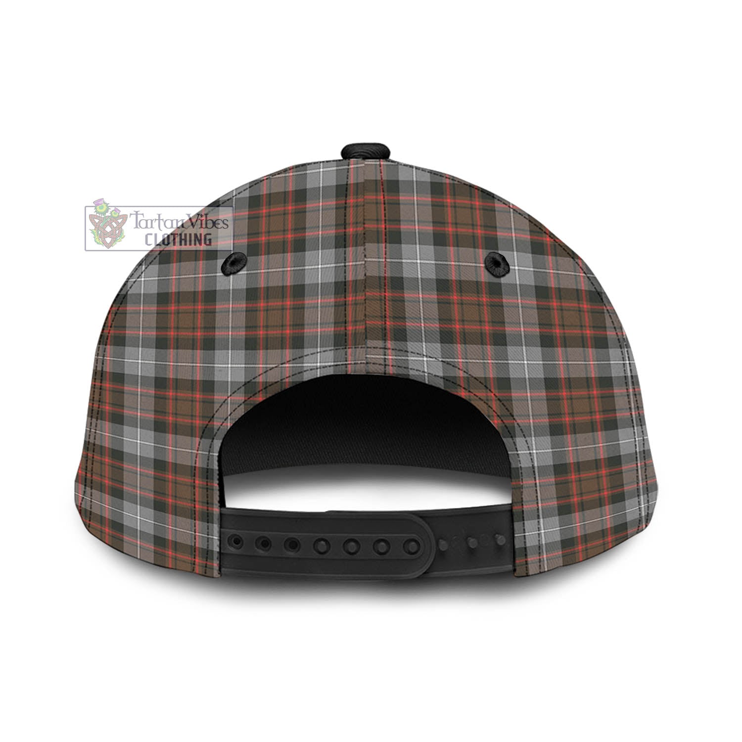 Tartan Vibes Clothing MacRae Hunting Weathered Tartan Classic Cap with Family Crest In Me Style