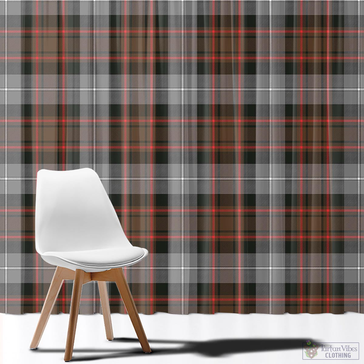 MacRae Hunting Weathered Tartan Window Curtain