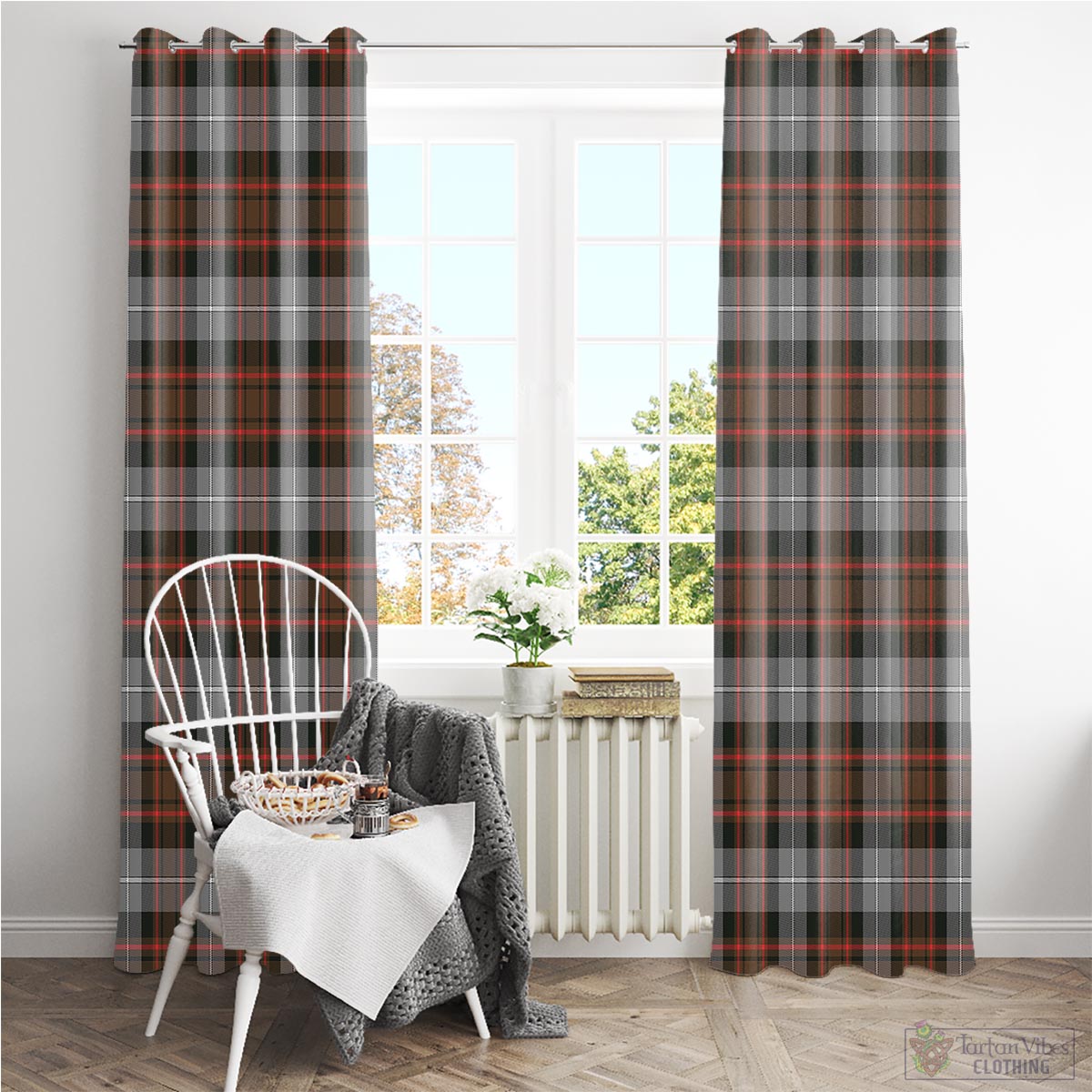 MacRae Hunting Weathered Tartan Window Curtain