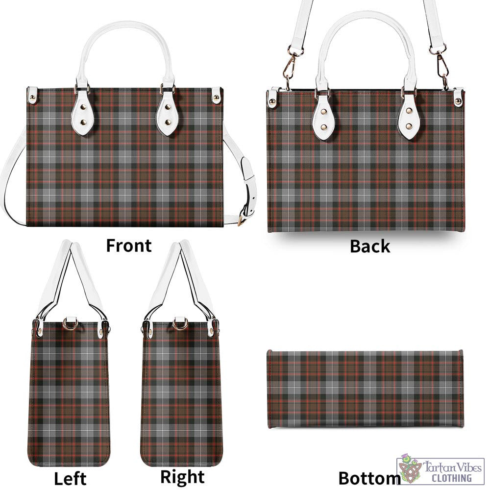 Tartan Vibes Clothing MacRae Hunting Weathered Tartan Luxury Leather Handbags