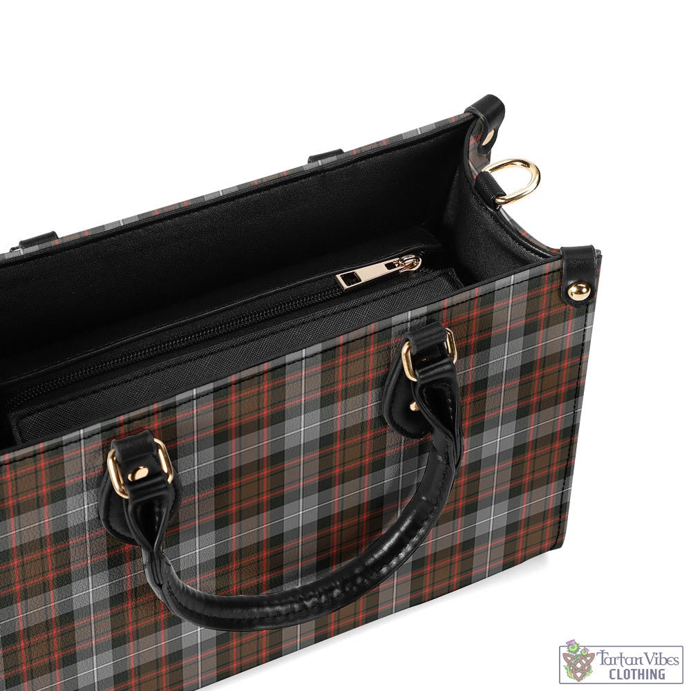 Tartan Vibes Clothing MacRae Hunting Weathered Tartan Luxury Leather Handbags