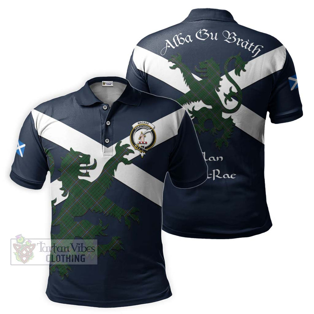 Tartan Vibes Clothing MacRae (McRae) Tartan Lion Rampant Polo Shirt – Proudly Display Your Heritage with Alba Gu Brath and Clan Name